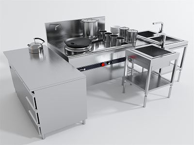 現代 洗菜盆 水槽3D模型